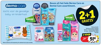 Dermocare Dermo care shimmer + shine shampoo 200 ml + toetendoekjes nijntje 40 stuks + pleisters patrol - Promotie bij Kruidvat