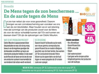 Promoties Biosolis - Biosolis - Geldig van 31/05/2018 tot 31/08/2018 bij Medi-Market