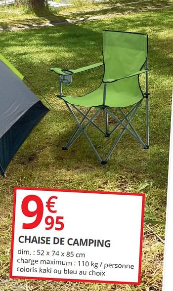 Promotions Chaise de camping - Produit Maison - Auchan Ronq - Valide de 29/05/2018 à 10/06/2018 chez Auchan Ronq
