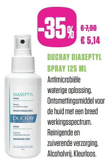 Promoties Ducray diaseptyl spray - DUCRAY - Geldig van 31/05/2018 tot 31/08/2018 bij Medi-Market