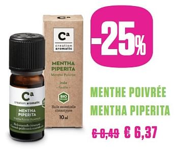 Promotions Menthe poivrée mentha piperita - Produit Maison - Medi-Market - Valide de 31/05/2018 à 31/08/2018 chez Medi-Market