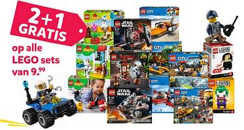 Promoties 2 + 1 gratis op alle lego sets - Lego - Geldig van 14/05/2018 tot 03/06/2018 bij Bart Smit