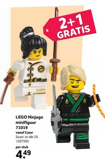 Promotions Lego ninjago minifiguur 71019 - Lego - Valide de 14/05/2018 à 03/06/2018 chez Bart Smit