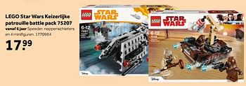 Promoties Lego star wars keizerlijke patrouille battle pack 75207 - Lego - Geldig van 14/05/2018 tot 03/06/2018 bij Bart Smit