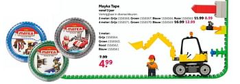 Promoties Mayka tape grijs 1 meter - Mayka - Geldig van 14/05/2018 tot 03/06/2018 bij Bart Smit