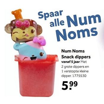Promotions Num noms snack dippers - Num Noms - Valide de 14/05/2018 à 03/06/2018 chez Bart Smit