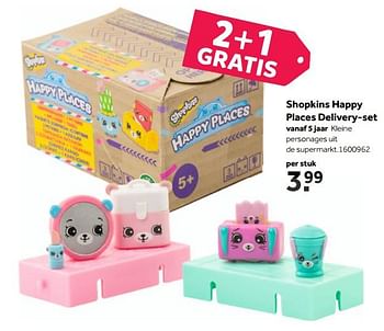 Promoties Shopkins happy places delivery-set - Shopkins - Geldig van 14/05/2018 tot 03/06/2018 bij Bart Smit