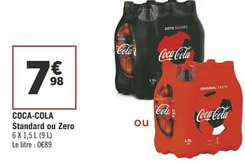 Promotions Coca-cola standard ou zero - Coca Cola - Valide de 22/05/2018 à 03/06/2018 chez Géant Casino