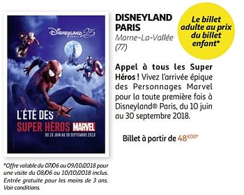 Promotions Disneyland paris marne-la-vallée (77) - Produit Maison - Auchan Ronq - Valide de 23/05/2018 à 15/07/2018 chez Auchan Ronq