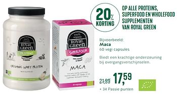 Promoties Maca - Royal Green - Geldig van 28/05/2018 tot 17/06/2018 bij Holland & Barret