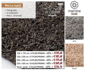 Promoties Merco tapijt - Bristol - Geldig van 27/05/2018 tot 26/06/2018 bij Overstock