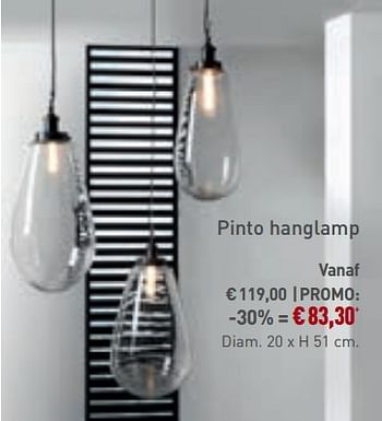 Promoties Pinto hanglamp - Bristol - Geldig van 27/05/2018 tot 26/06/2018 bij Overstock