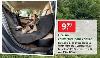 Fit + Fun Fit+fun couverture pour voiture - En promotion chez Maxi Zoo