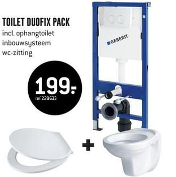 Promotions Toilet duofix pack - Geberit - Valide de 28/05/2018 à 24/06/2018 chez Freetime