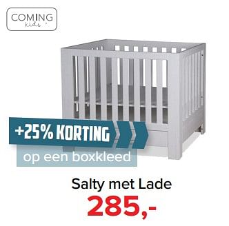 Promoties Salty met lade - Coming Kids - Geldig van 28/05/2018 tot 30/06/2018 bij Baby-Dump