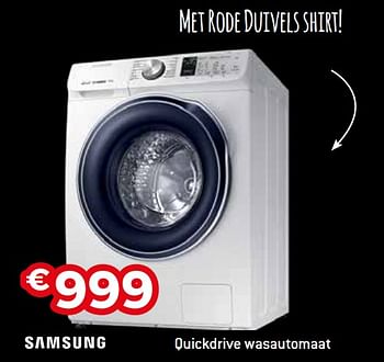 Promoties Samsung quickdrive wasautomaat - Samsung - Geldig van 28/05/2018 tot 30/06/2018 bij Exellent