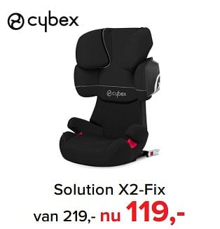Promoties Solution x2-fix - Cybex - Geldig van 28/05/2018 tot 30/06/2018 bij Baby-Dump