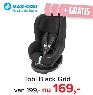 Promoties Tobi black grid - Maxi-cosi - Geldig van 28/05/2018 tot 30/06/2018 bij Baby-Dump