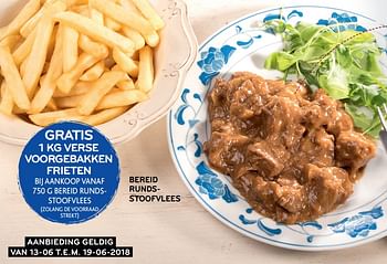Promoties Bereid rundsstoofvlees - Huismerk - Alvo - Geldig van 13/06/2018 tot 19/06/2018 bij Alvo