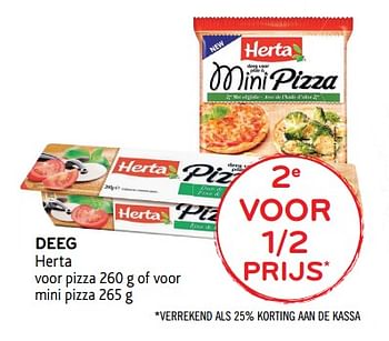 Promoties Deeg herta - Herta - Geldig van 06/06/2018 tot 19/06/2018 bij Alvo