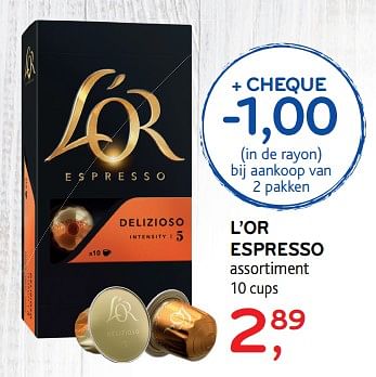 Promoties L`or espresso assortiment - Douwe Egberts - Geldig van 06/06/2018 tot 19/06/2018 bij Alvo