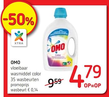 Promoties Omo vloeibaar wasmiddel color - Omo - Geldig van 07/06/2018 tot 20/06/2018 bij Spar (Colruytgroup)