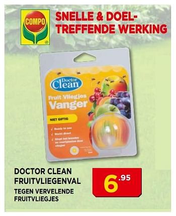 Promoties Doctor clean fruitvliegenval - Doctor Clean - Geldig van 03/06/2018 tot 24/06/2018 bij Bouwcenter Frans Vlaeminck