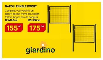 Promoties Giardino napoli enkele poort - Giardino - Geldig van 03/06/2018 tot 24/06/2018 bij Bouwcenter Frans Vlaeminck