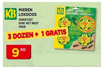 Promoties Kb mieren lokdoos - KB - Geldig van 03/06/2018 tot 24/06/2018 bij Bouwcenter Frans Vlaeminck