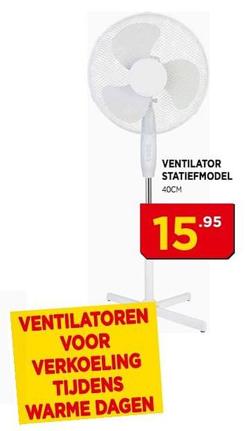 Promoties Profile ventilator statiefmodel - Profile - Geldig van 03/06/2018 tot 24/06/2018 bij Bouwcenter Frans Vlaeminck