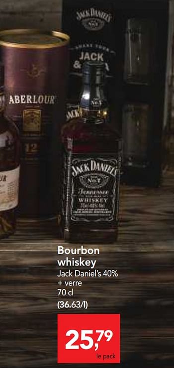 Promotions Bourbon whiskey jack daniel`s - Jack Daniel's - Valide de 06/06/2018 à 19/06/2018 chez Makro
