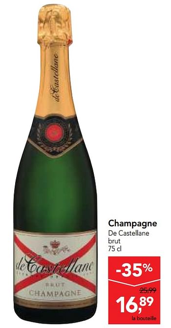 Champagne Champagne De Castellane Brut En Promotion Chez Makro