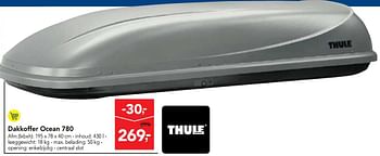 Promoties Thule dakkoffer ocean 780 - Thule - Geldig van 06/06/2018 tot 19/06/2018 bij Makro