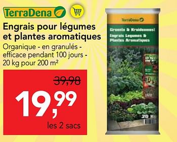Promotions Engrais pour légumes et plantes aromatiques - TerraDena - Valide de 06/06/2018 à 19/06/2018 chez Makro