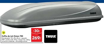 Promotions Thule coffre de toit océan 780 - Thule - Valide de 06/06/2018 à 19/06/2018 chez Makro