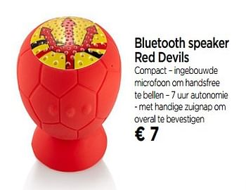 Promoties Bluetooth speaker red devils - Red Devil - Geldig van 01/06/2018 tot 27/06/2018 bij Molecule