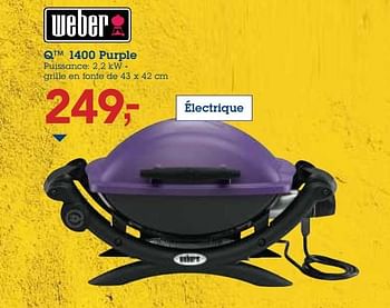 Promoties Weber q 1400 purple - Weber - Geldig van 06/06/2018 tot 19/06/2018 bij Makro