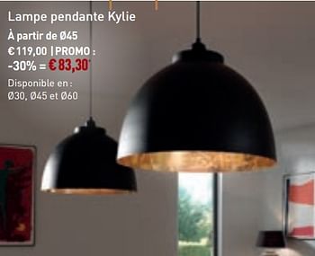 Promotions Lampe pendante kylie - Bristol - Valide de 27/05/2018 à 26/06/2018 chez Overstock