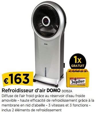 Promoties Refroidisseur d`air domo do152a - Domo - Geldig van 01/06/2018 tot 27/06/2018 bij Molecule