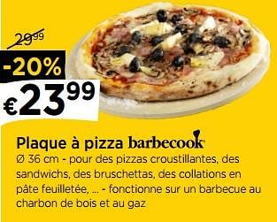 Promotions Plaque à pizza barbecook - Barbecook - Valide de 01/06/2018 à 27/06/2018 chez Molecule