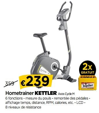 Promotions Hometrainer kettler axos cycle m - Kettler - Valide de 01/06/2018 à 27/06/2018 chez Molecule