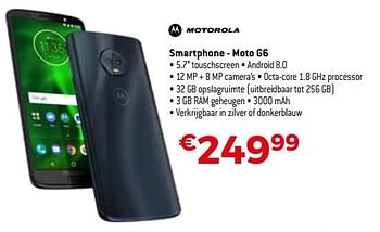 Promoties Motorola smartphone - moto g6 - Motorola - Geldig van 28/05/2018 tot 30/06/2018 bij Exellent