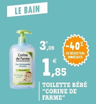 Corine De Farme Toilette Bebe Corine De Farme En Promotion Chez E Leclerc