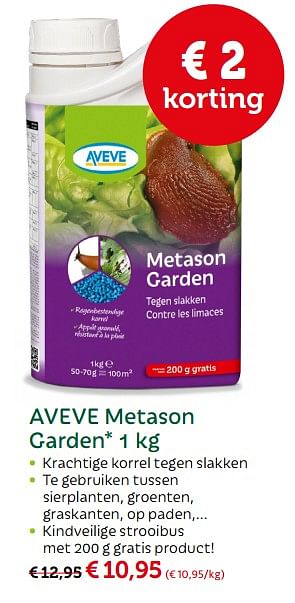 Promoties Aveve metason garden - Huismerk - Aveve - Geldig van 30/05/2018 tot 09/06/2018 bij Aveve