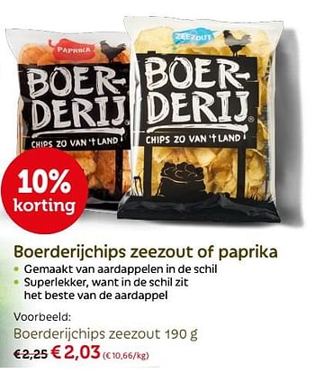 Promoties Boerderijchips zeezout - Huismerk - Aveve - Geldig van 30/05/2018 tot 09/06/2018 bij Aveve