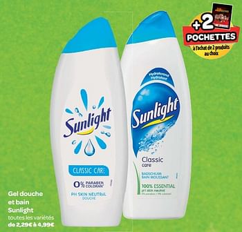Promotions Gel douche et bain sunlight - Sunlight - Valide de 30/05/2018 à 25/06/2018 chez Carrefour