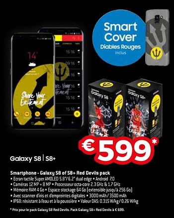 Promotions Samsung smartphone - galaxy s8 of s8+ red devils pack - Samsung - Valide de 28/05/2018 à 30/06/2018 chez Exellent