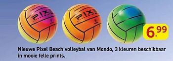 Promoties Nieuwe pixel beach volleybal van mondo - Mondo - Geldig van 28/05/2018 tot 30/06/2018 bij Toys & Toys