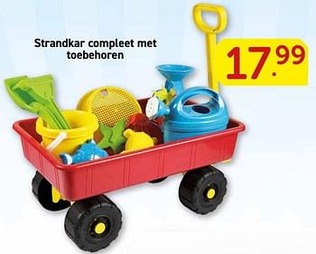 Promoties Strandkar compleet met toebehoren - Huismerk - Toys & Toys - Geldig van 28/05/2018 tot 30/06/2018 bij Toys & Toys
