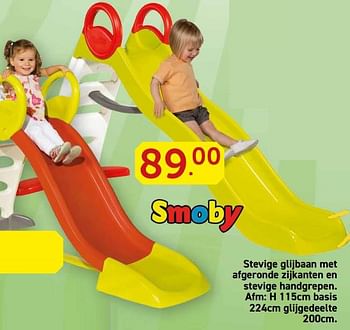 Promoties Stevige glijbaan met afgeronde zijkanten en stevige handgrepen - Smoby - Geldig van 28/05/2018 tot 30/06/2018 bij Toys & Toys